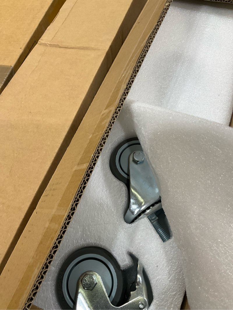 Condition photo showing Good Condition for small big green egg nest, grill stand for big green egg accessories, rolling nest with heavy duty locking caster wheels powder coated steel for bge smoker kamado joe accessories