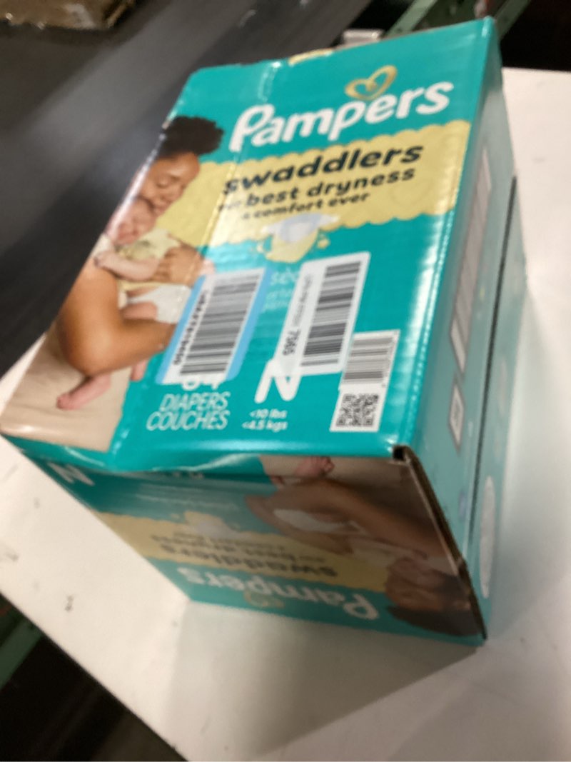 Condition photo showing New/Like New for Pampers Swaddlers Diapers, Size 0 (up to 10 lbs), 84 Count, Absorbent, Keeps Baby Dry and Comfortable, Skin Safe Disposable Baby Diaper (Packaging May Vary) Newborn 84
