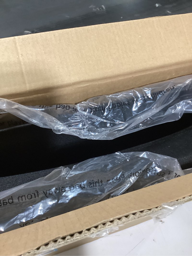 Condition photo showing New/Like New for Cascade Mountain Tech Portable Folding Steel Stadium Seats for Bleachers , Black, Regular - 17" Black Folding Chair