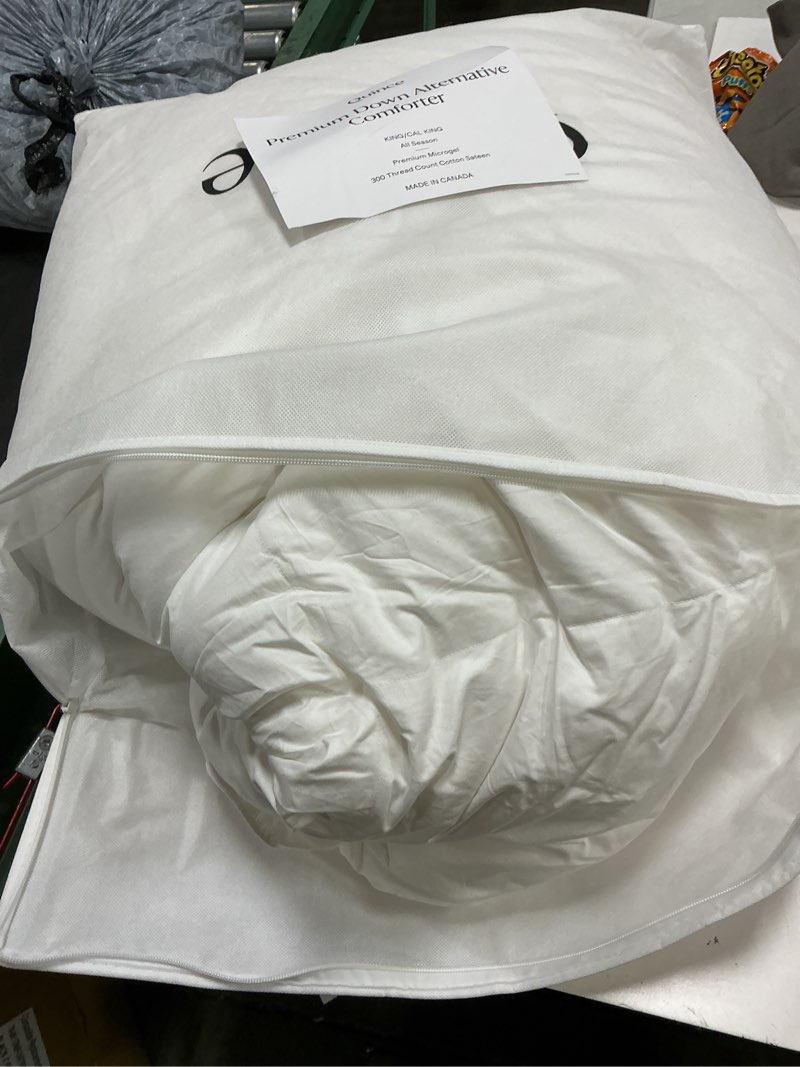 Condition photo showing As Is for premium down alternative duvet insert