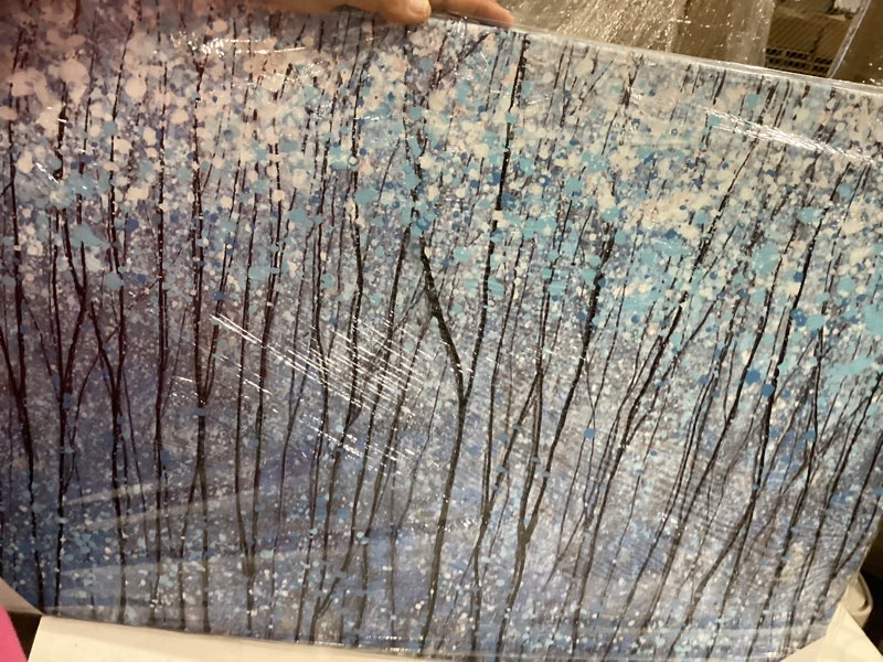 Condition photo showing New/Like New for yihui arts modern forest canvas wall arts for living room bedroom