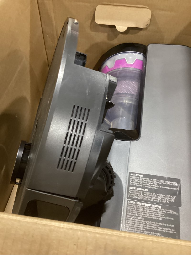 Condition photo showing As Is for Eureka E20 Robot Vacuum with Bagless Self Emptying Station, Robotic Vacuum and Mop Combo, 45-Day Capacity, Upgraded 8000Pa Suction and Anti Hair-Tangling Brush, LiDAR Navigation, App Control Black E20