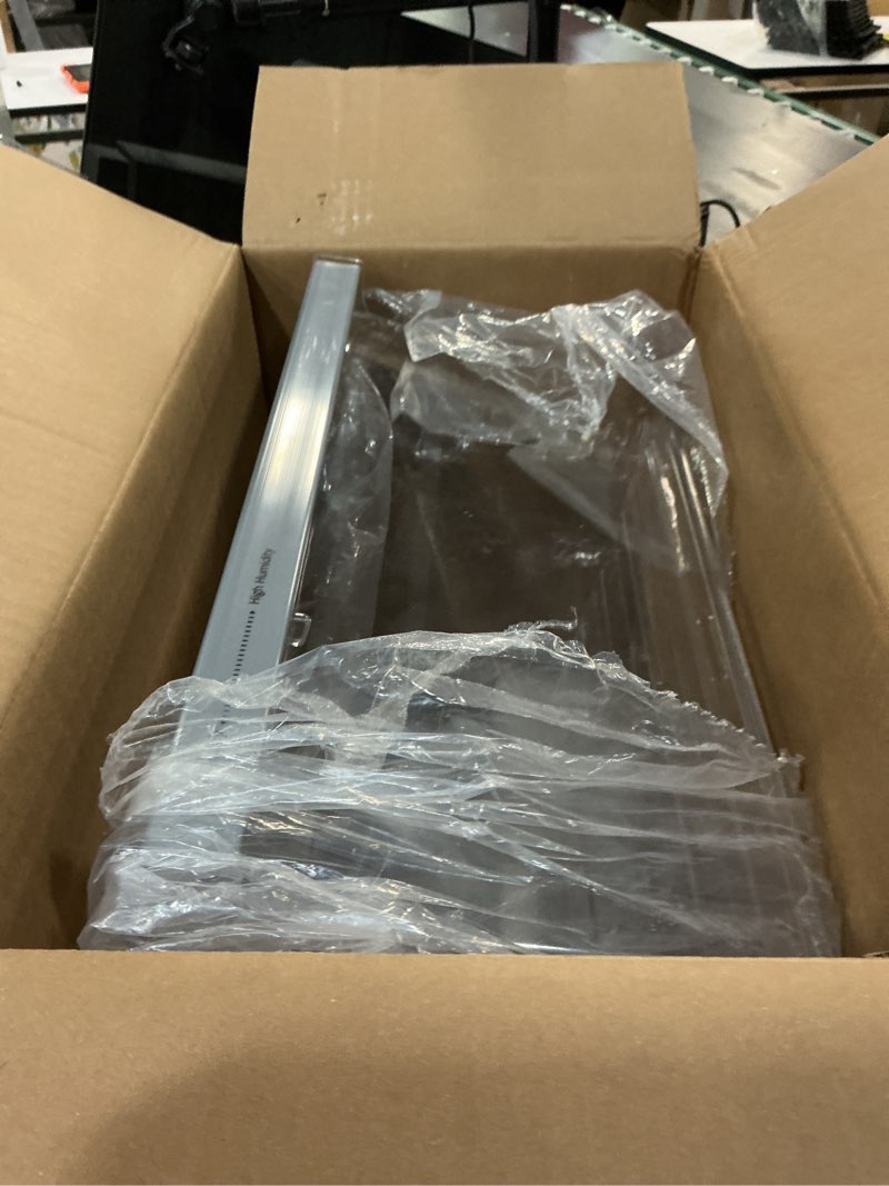 Condition photo showing As Is for upgraded w11162443 refrigerator crisper drawer compatible with whirlpool crisper drawer w10899435 whirlpool fridge drawer w11046494 maytag refrigerator drawer wrs325sdhz wrs315sdhz wrs315sdhm drawer
