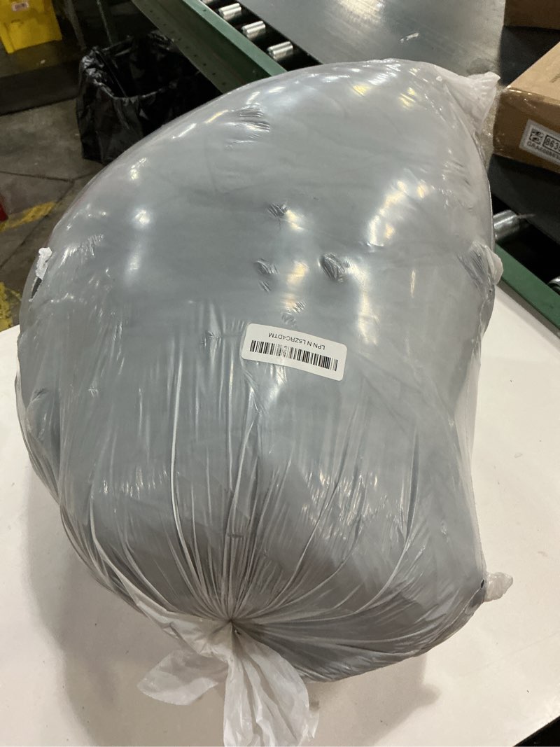 Condition photo showing As Is for Love's cabin King Size Comforter Set Dark Grey, 7 Pieces King Bed in a Bag, All Season Bedding Sets with 1 Comforter, 1 Flat Sheet, 1 Fitted Sheet, 2 Pillowcase and 2 Pillow Sham King Dark Grey