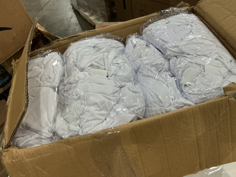 Condition photo showing Good Condition for vevor 100 pcs white chair covers polyester spandex chair cover stretch slipcovers for wedding party dining banquet flat-front chair covers 100pcs white-a