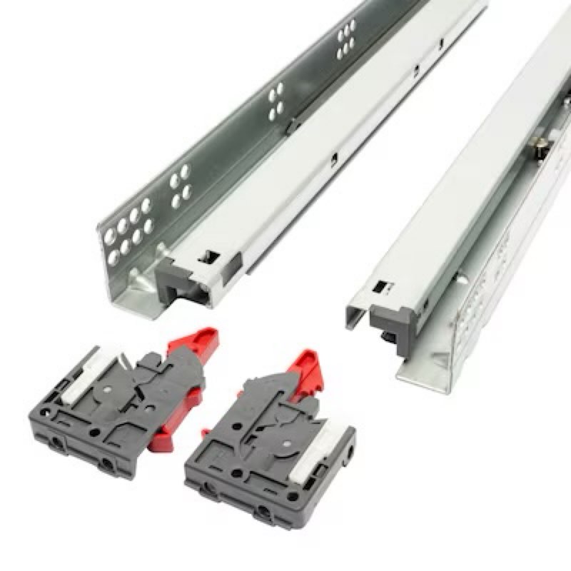 reliabilt 21-in full extension soft close undermount mount 75-lb load capacity silver