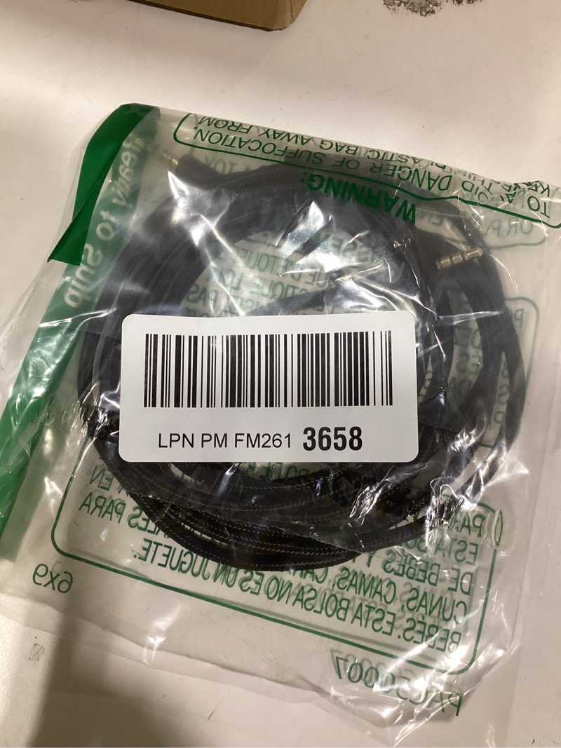 Condition photo showing Good Condition for QJYTH Replacement A40 Cord Compatible with Astro A40 Headset, A40 Inline Mute Audio Cable for Astro A10/A40/A40TR Gaming Headset,Compatible with PS5/PS4 Controller(6.5 Feet, Black) 2M (6.56FT) Inline Mute Cable Black