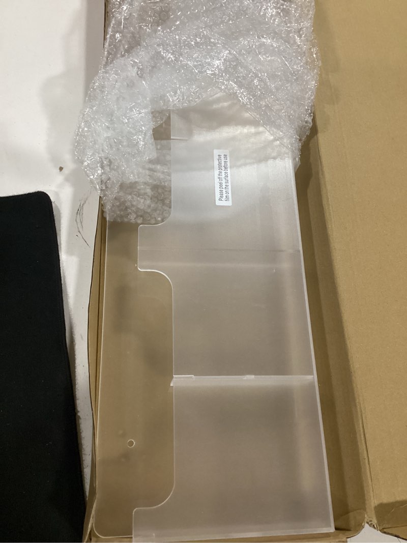 Condition photo showing Good Condition for sherr acrylic brochure holder wall mount with removable adjustable dividers, 6/ 3 pockets large capacity literature display stand for 4''x 9'',8.5''x11'' pamphlets, 26.7''x7'' for office hotel lobby 1 26.7'' x 7''