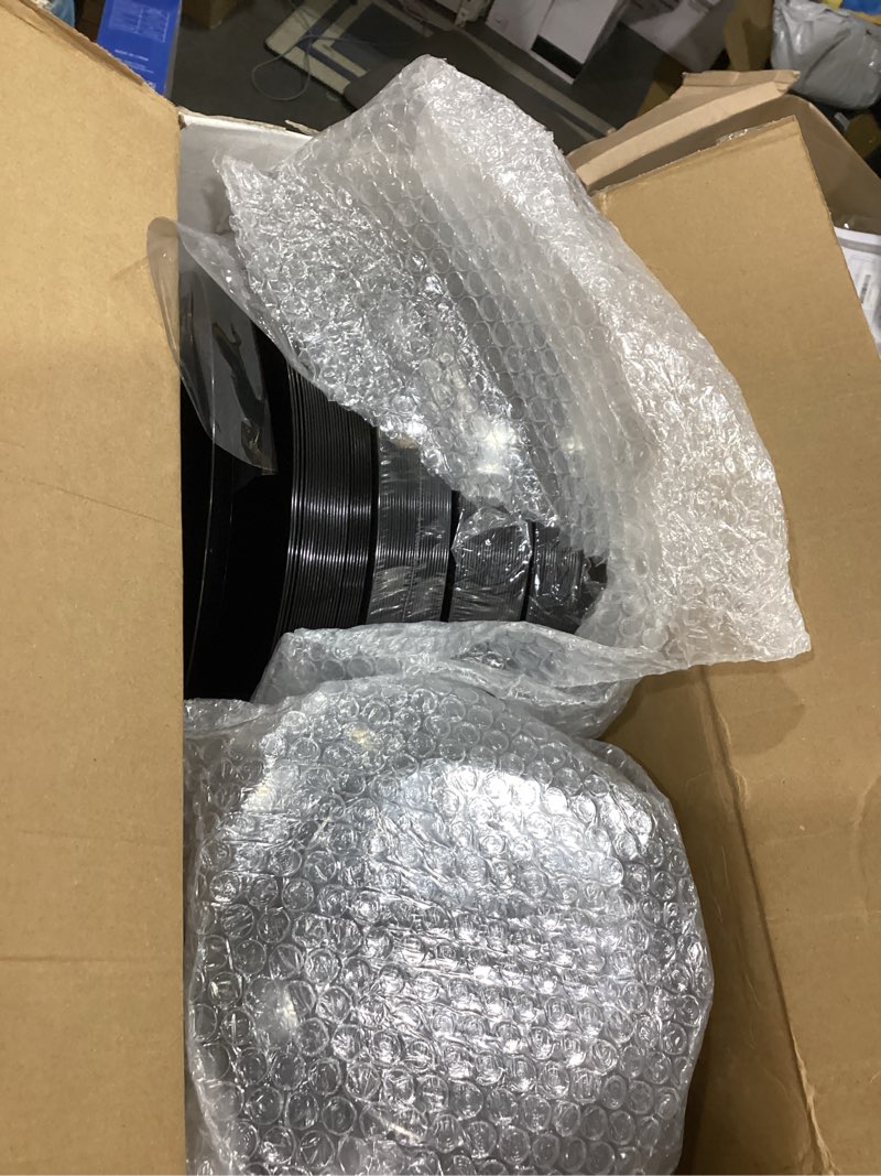 Condition photo showing Good Condition for bUCLA 600PCS Black and Gold Disposable Dinnerware Set - Black Plastic Plates Disposable for Party Include 100 Dinner&100 Dessert Plates,100 Knives,100 Forks,100 Spoons,100 Cups for Party & New Year 100 Guests Black/Gold