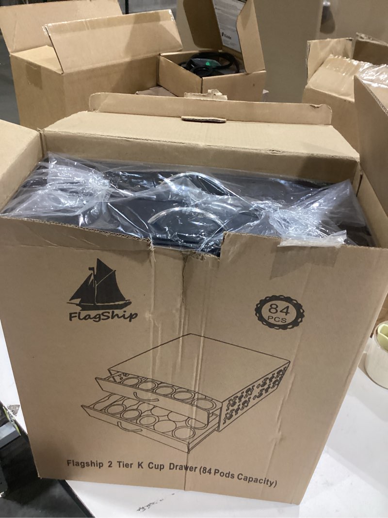 Condition photo showing New/Like New for FlagShip K Cup Organizer Drawer 2 Tier Coffee Pod Holder for Keurig Pod Holder Save Space Countertop Kitchen (84 Pods Capacity)