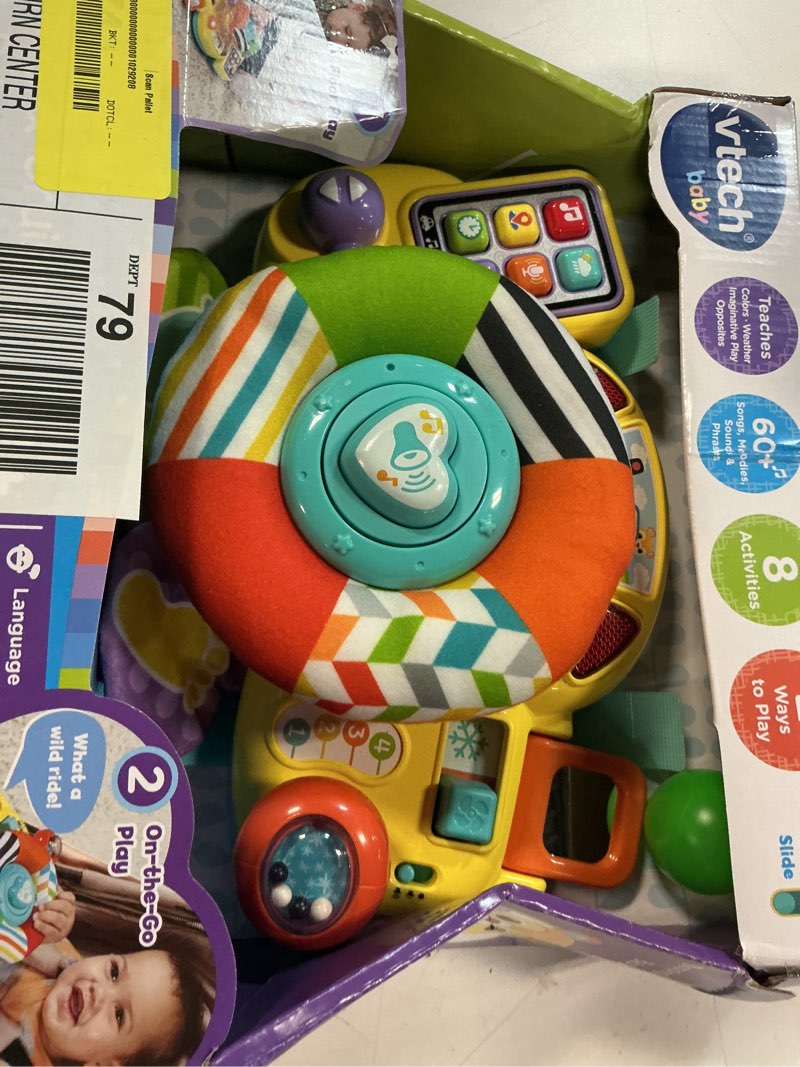 Condition photo showing Good Condition for vtech baby bopping & cruising baby driver plastic, plush baby and toddler toys