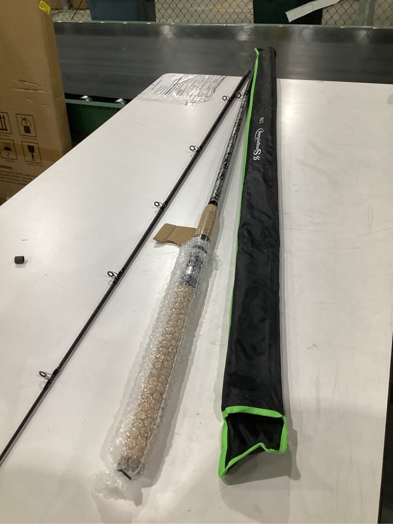 Condition photo showing Good Condition for sougayilang spinning & casting rods, strong carbon&glass composite fishing rod with stainless steel line guides for bass, trout, panfish, catfish spinning 7' m- fast- 2piece