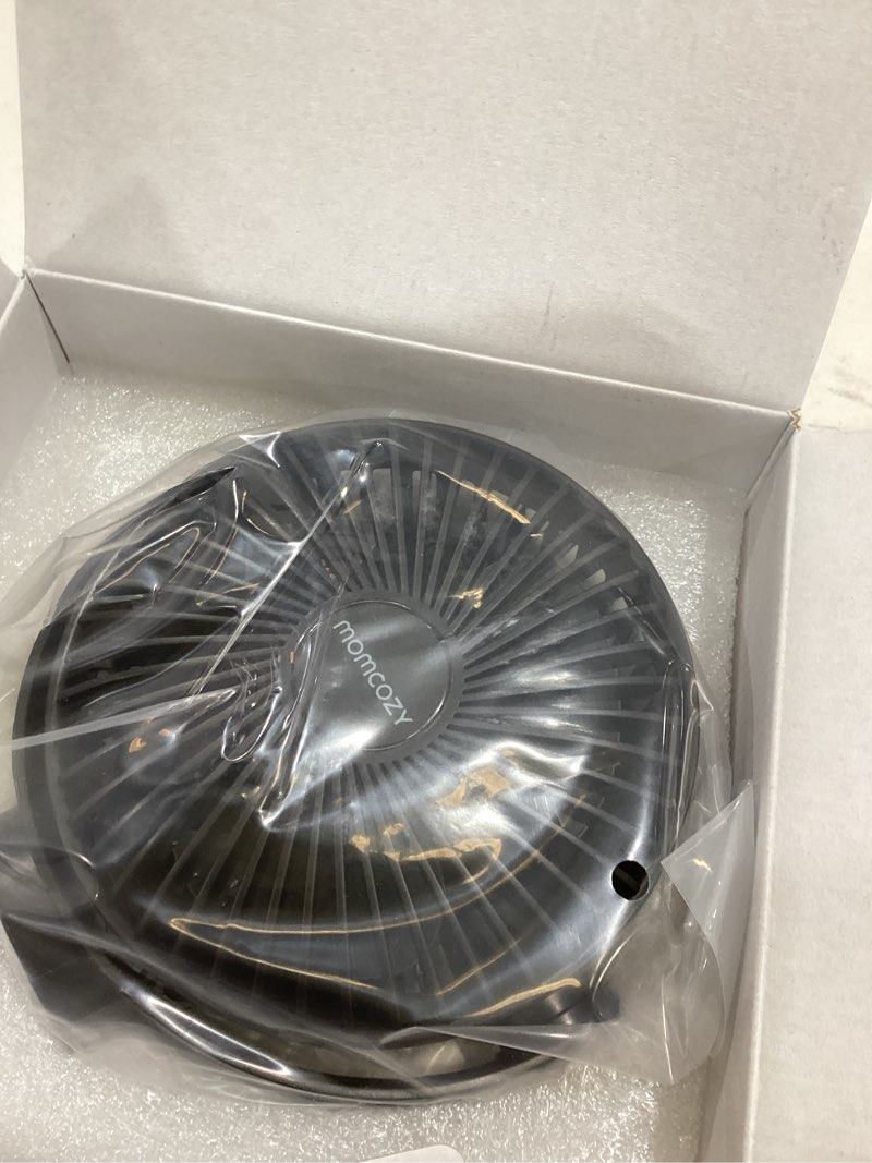 Condition photo showing Good Condition for momcozy 8000mah portable stroller fan | 27h ultra-long battery life | detachable 4 speed 360°rotate | 2 modes led night light, usb rechargeable handheld cooling fan for travel, car seat, bedroom black