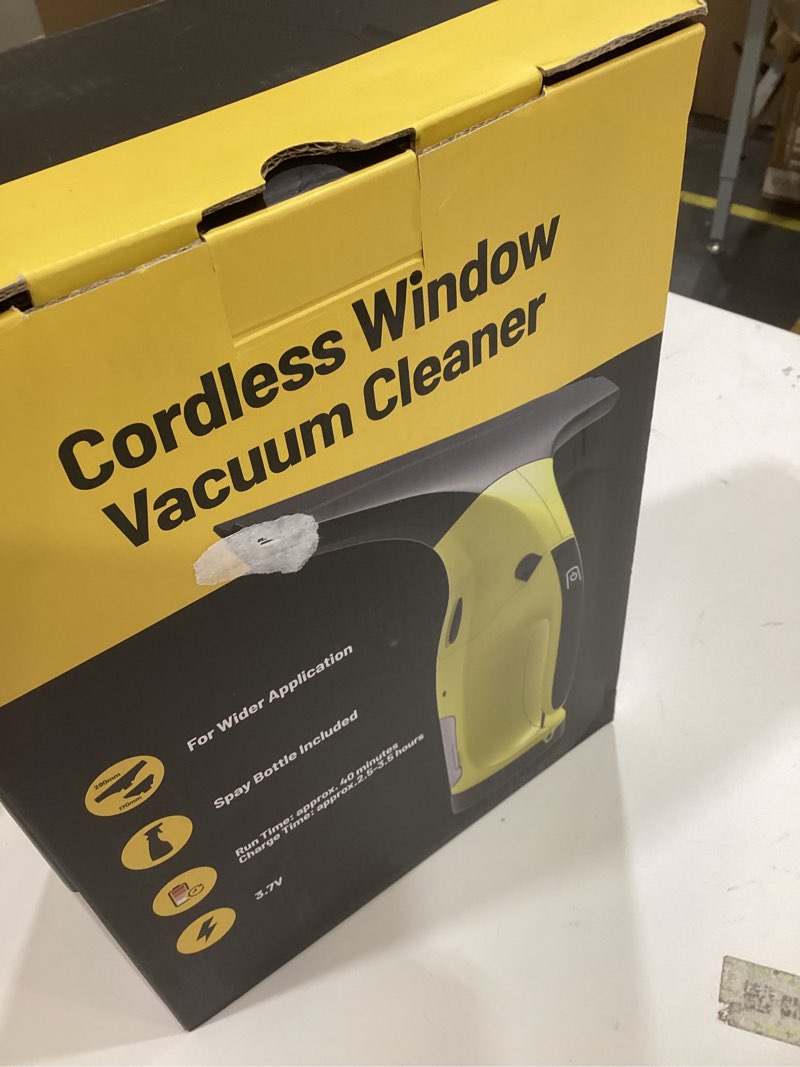 Condition photo showing New/Like New for Rechargeable Window Vac, Electric Window Vacuum Squeegee, with 11 in. and 6.7 in. Squeegee Blades, Cordless Window Vacuum Cleaner Set for Cleaning Windows, Shower Doors, Mirrors, Tiles