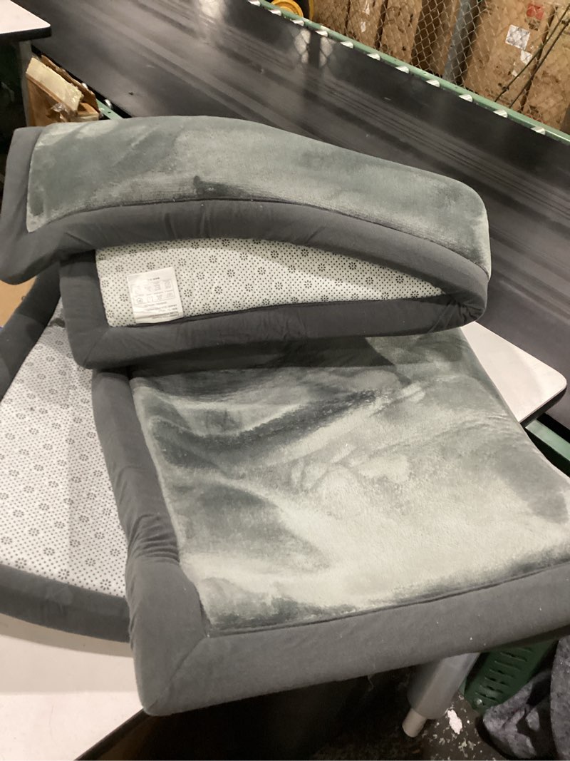 Condition photo showing Good Condition for huloo sleep ultra soft baby play mat for floor,1.3" thick elasti-foam 50x50 playpen mat for toddlers infant kids,non-slip backing safe for crawling&tummy time,tatami style (dark grey) dark grey 50"×50"×1.3"