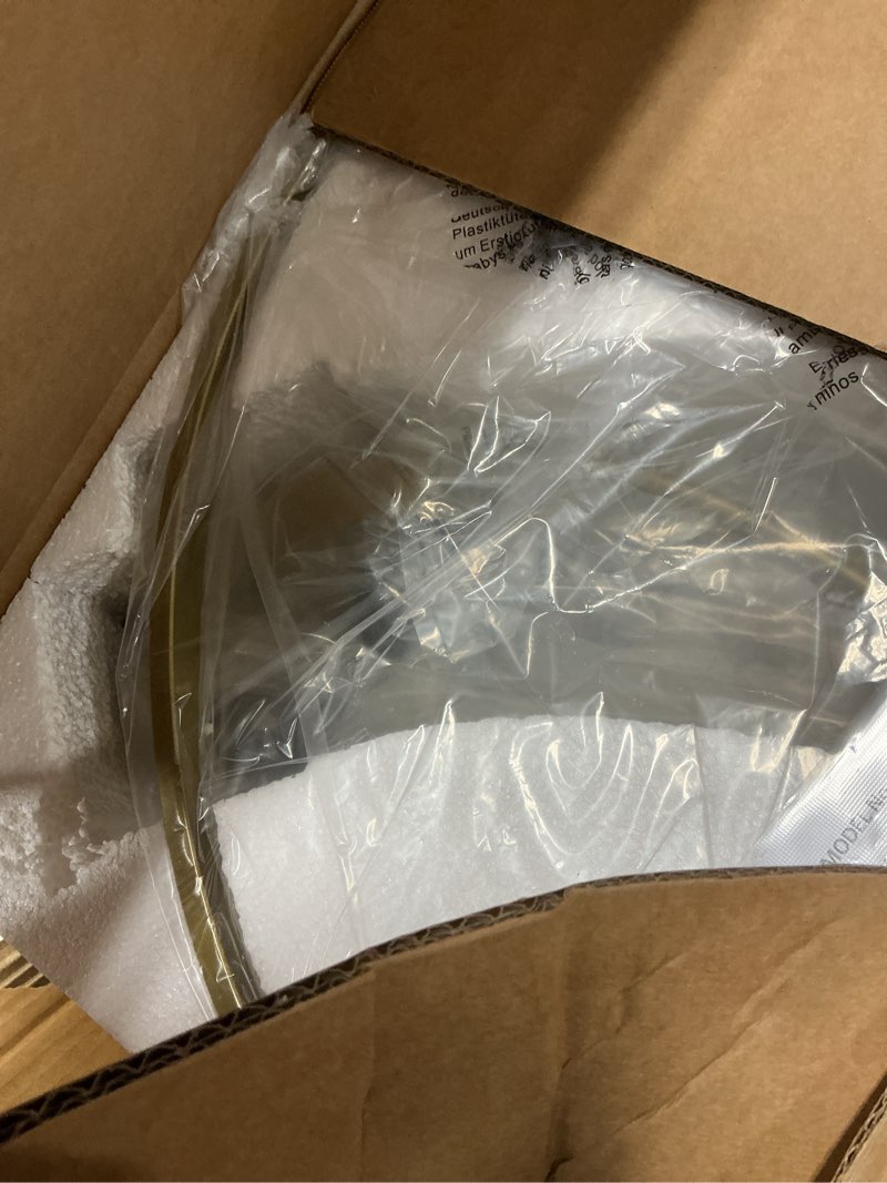 Condition photo showing New/Like New for WUZUPS 5-Light Wagon Wheel Chandelier Rustic Farmhouse Industrial Round Pendant Light Fixture with C