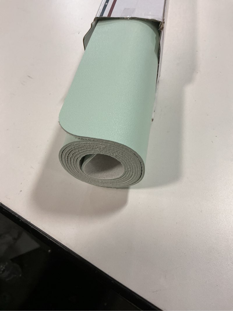 Condition photo showing Good Condition for Aothia Faux Leather Desk Mat – Large Mouse Pad, Non-Slip PU Leather Blotter, Waterproof Writing Surface for Office and Home (Baby Blue, 47.2" x 23.6") 47.2" x 23.6" Baby Blue