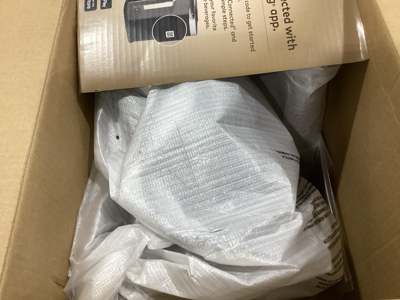 Condition photo showing As Is for keurig k-cafe essentials single serve k-cup pod coffee maker, black