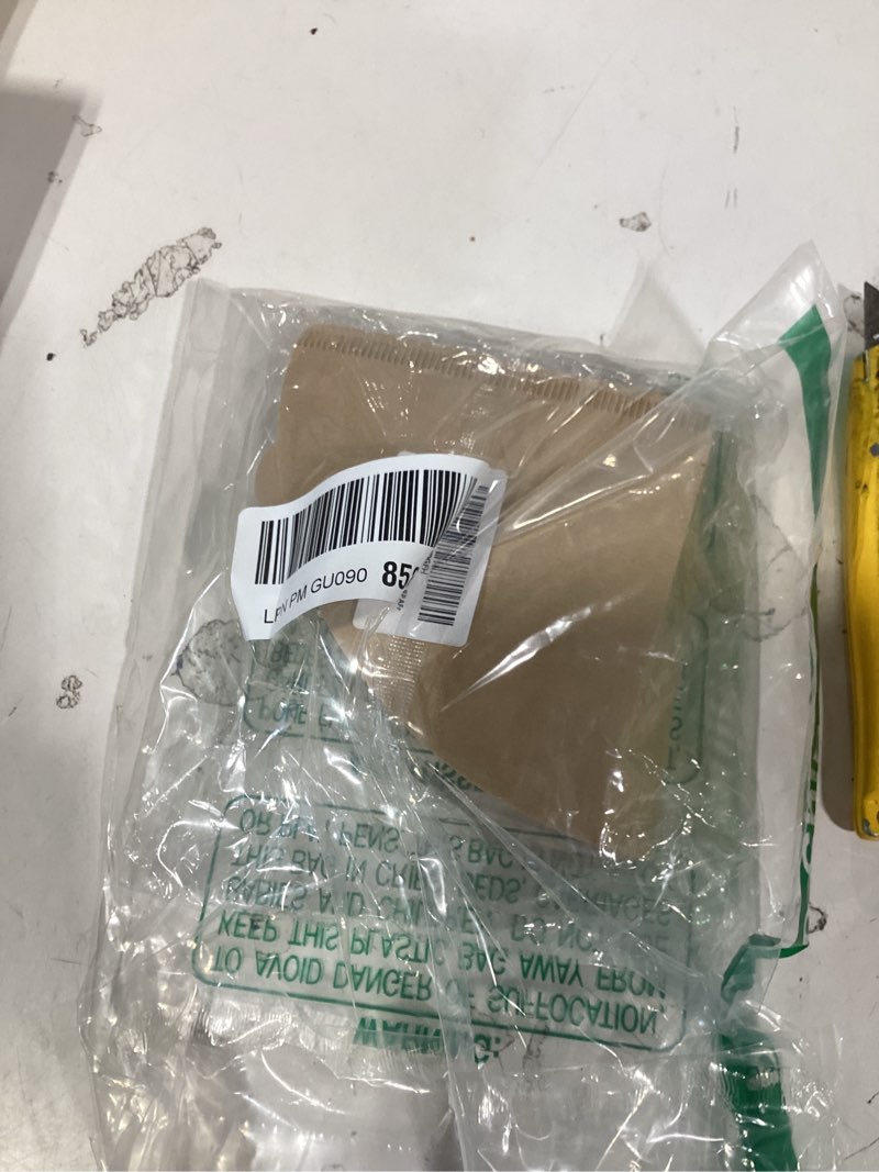Condition photo showing As Is for 100 countsimilar  product clinuse cone coffee filters #2, 200 count unbleached size 02 coffee filter, disposable natural paper filters 2-4 cup, 02 cone filters for pour over and drip coffee maker primary/ size 02/ 200pcs