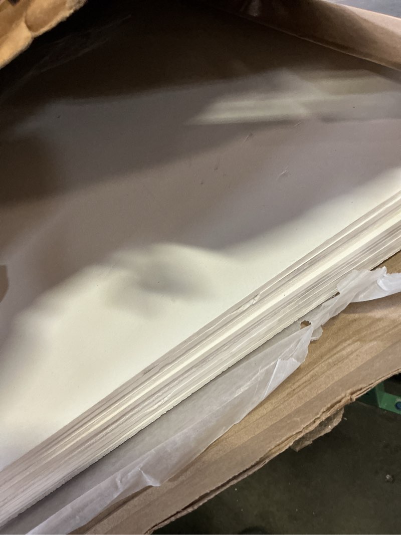 Condition photo showing Good Condition for 24"x24" white drop ceiling tiles waterproof high-grade pvc ceiling tiles 2x2 fire-rated - easy drop-in installation - case of 12 (48 sq. ft.) 2ft x 2ft white