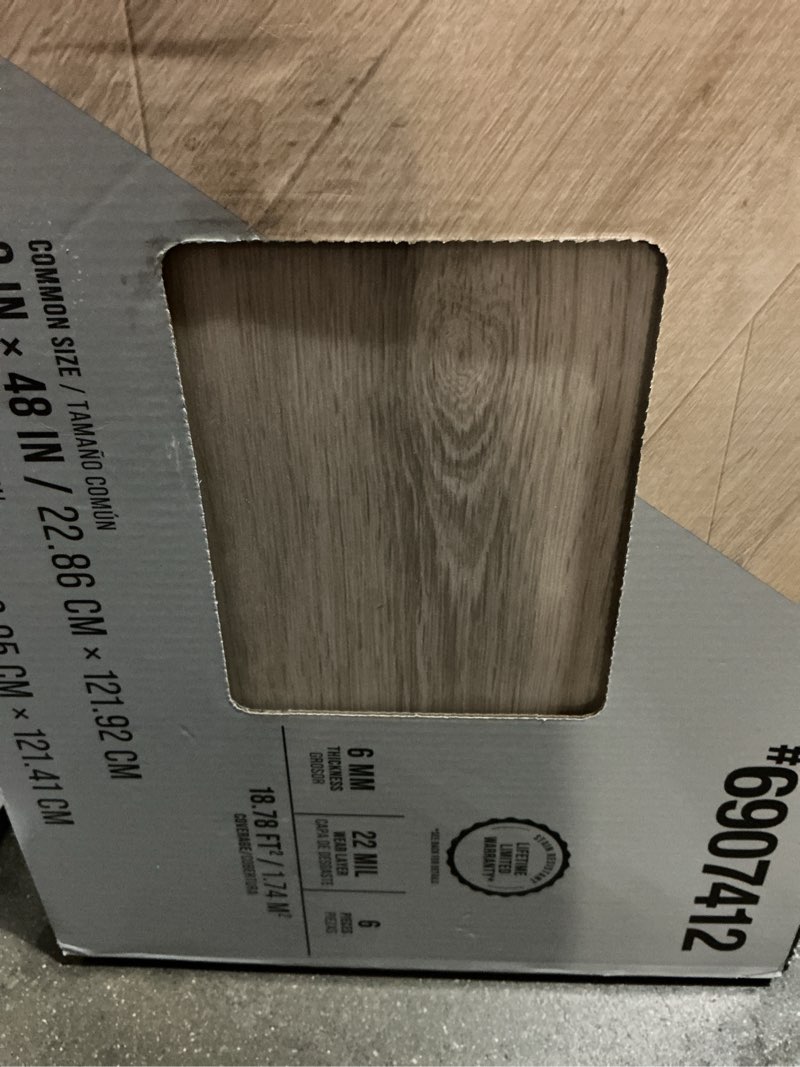 stainmaster renwick oak 22-mil x 9-in w x 48-in waterproof luxury vinyl plank flooring