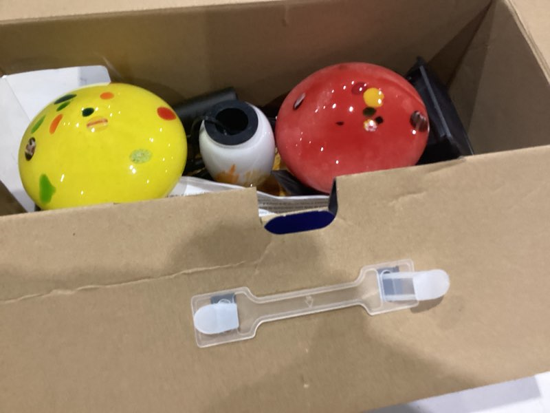 Condition photo showing As Is for harbor breeze solar mushroom 2 -lumens multi color solar led outdoor path light ( 3000-k )