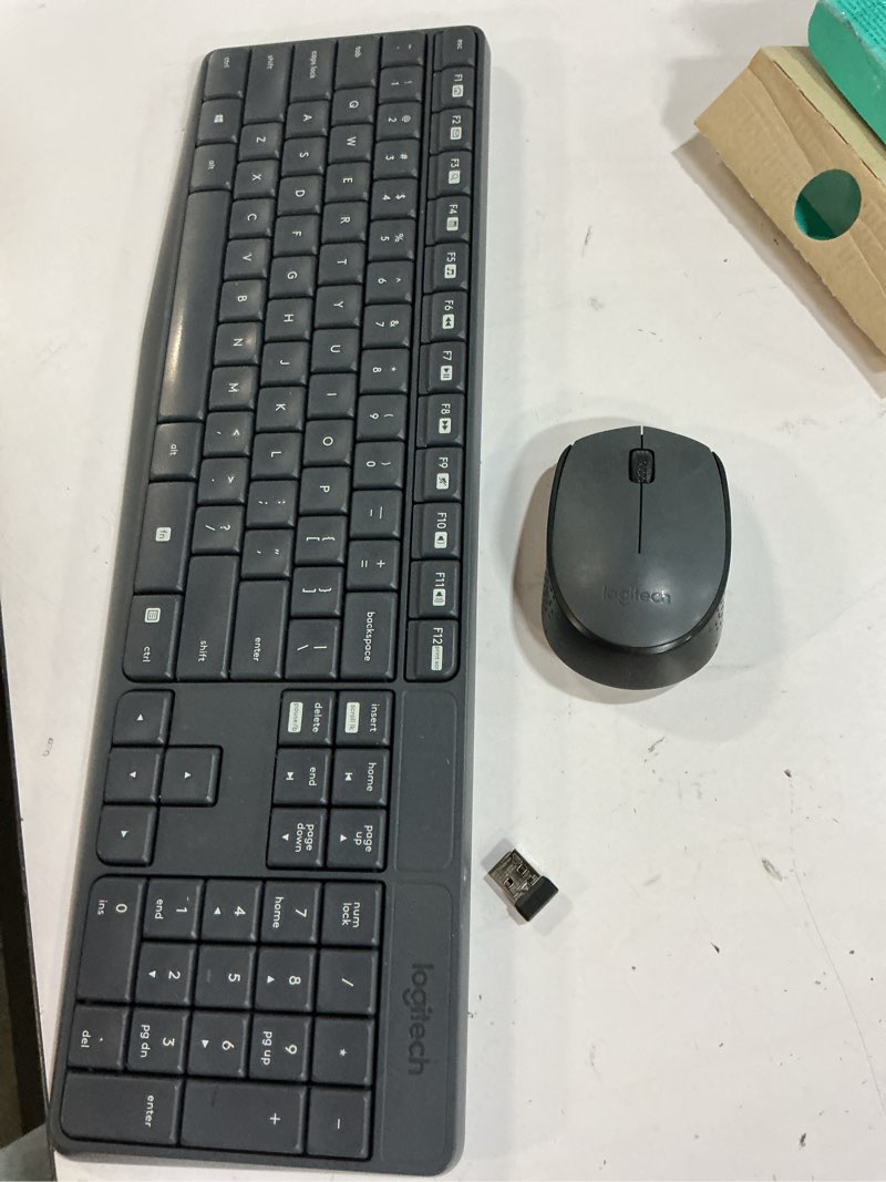 Condition photo showing Good Condition for Logitech MK235 Wireless Keyboard and Mouse Combo for Windows, 2.4 GHz Wireless Unifying USB Receiver, 15 FN Keys, Long Battery Life, Compatible with PC, Laptop