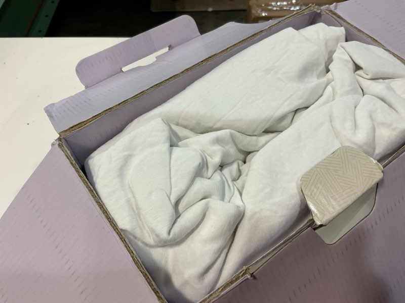 Condition photo showing As Is for mayfair linen 100% egyptian cotton deep pocket full fitted sheet - luxury 800 series tranquil collection full fitted sheet only (teal), soft cooling hotel bottom sheets, fits upto 18" mattress full teal