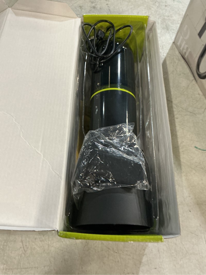 Condition photo showing As Is for ionvac handvac handheld cordless vacuum, pet-friendly multi-surface lightweight vacuum cleaner with usb charging, model #7441, green