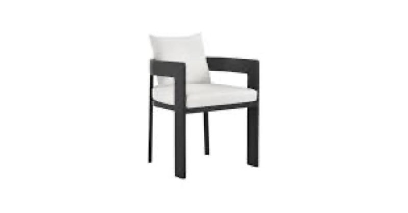 tahoe outdoor patio aluminum dining chair