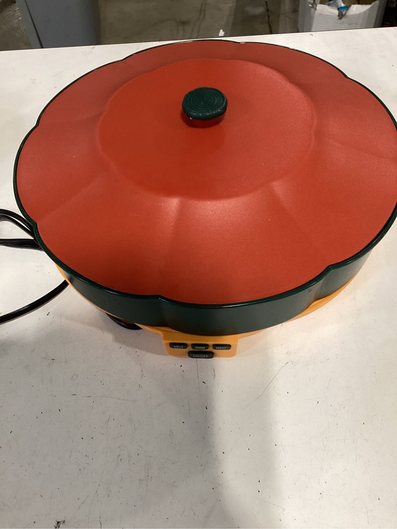 Condition photo showing Good Condition for taco tuesday kit, taco bar serving set for a party with 3-temp control, 33oz heated pot, 6 removable trays & 4 taco holders, lazy susan taco bar for burritos, nachos, and fajitas, christmas gift taco kit 150w
