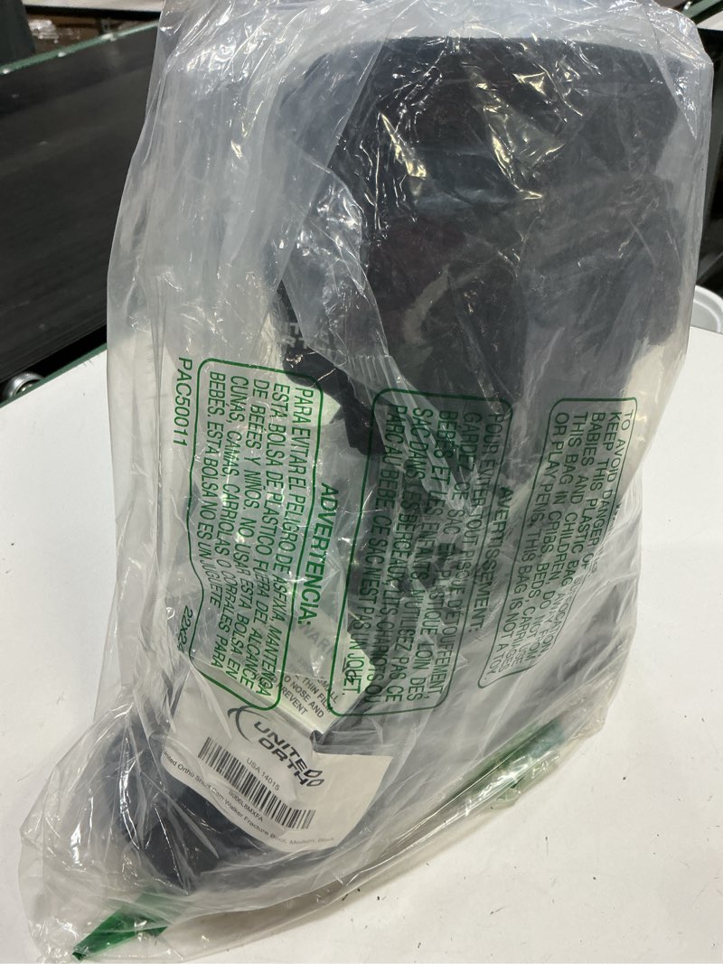 Condition photo showing As Is for united ortho usa14015 short cam walker fracture boot, medium, black medium shoe black