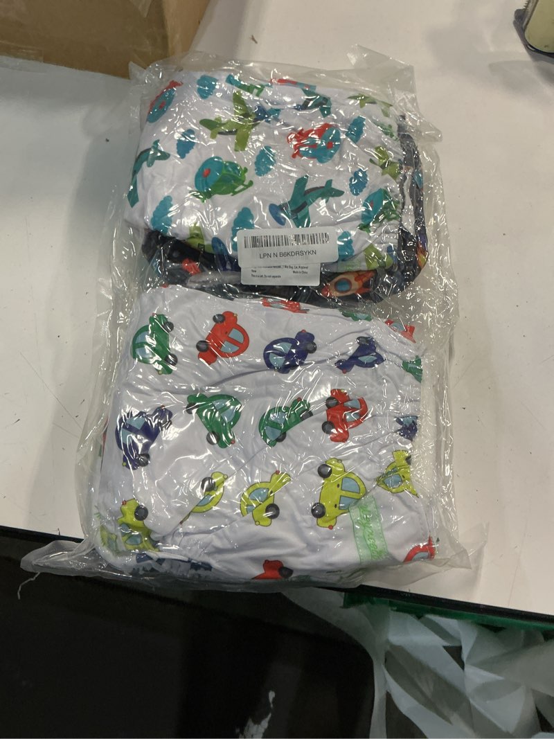 Condition photo showing New/Like New for wegreeco cloth diapers 6 pack with 6 inserts & 1 wet bag, washable cloth diapers for babies, one size adjustable reusable (car, airplane) car, airplane + 1 wet bag