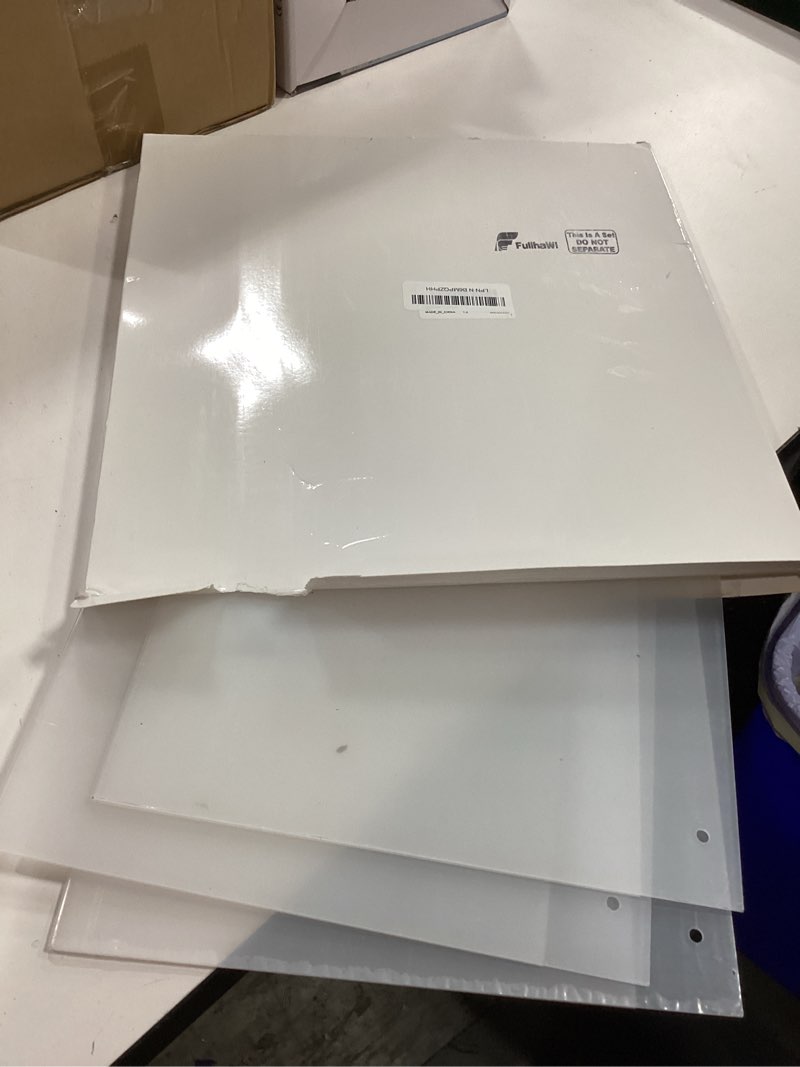 Condition photo showing Good Condition for 3 Pack 14x8.5 Acrylic Wall Mount Sign Holder Clear Paper Document Holder with Hardware Floating Picture Frame for Certificate Notices Upcoming Events Office Restaurant Healthcare Facilities 14"x8.5''