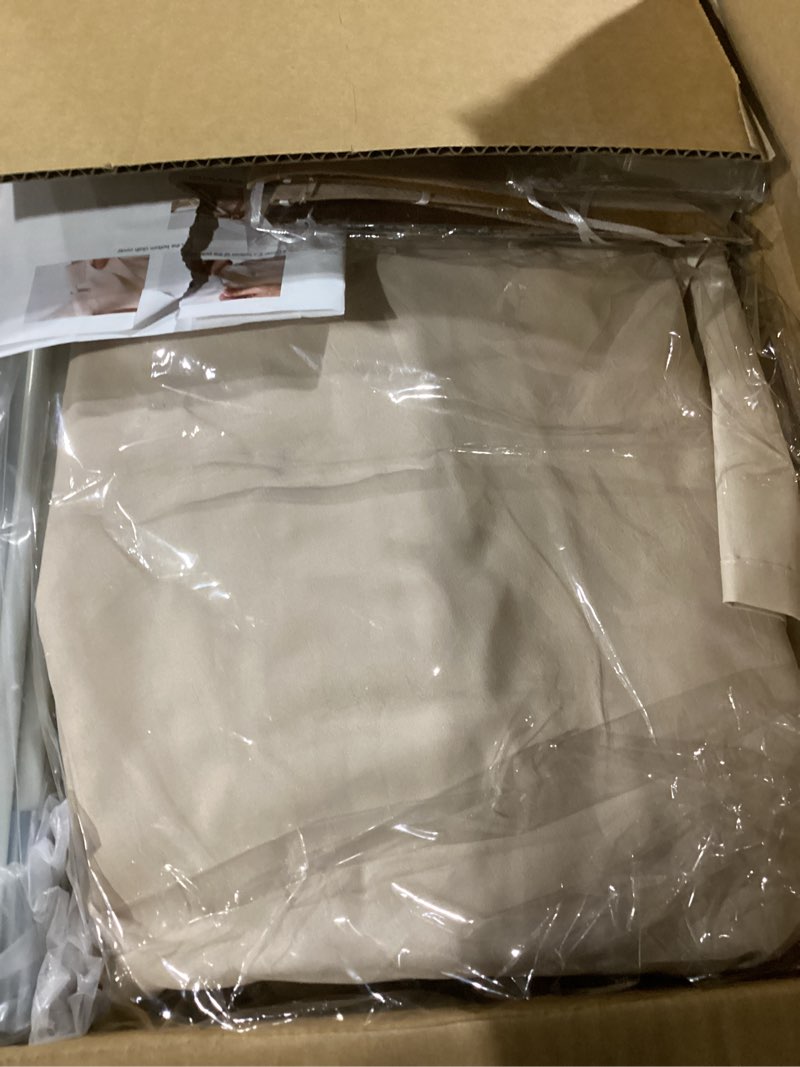 Condition photo showing Good Condition for Twin Size Bed Tent Canopy, Kids Play Tent with Flags & Star Lights, Canopy on Bed Privacy Space Sleeping Blackout Tents, Indoor Breathable Portable & Foldable, Girls & Boys Gifts, Cream Castle Style Twin Size (78.7 x 38.5 x 49.6 in) Cream Castle