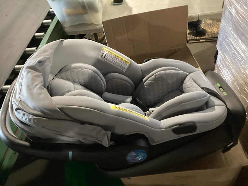 Condition photo showing New/Like New for Evenflo LiteMax NXT Rear-Facing Lightweight Preemie and Infant Car Seat 3-30lbs with SensorySoothe. Easy Install with Base (Quartz)