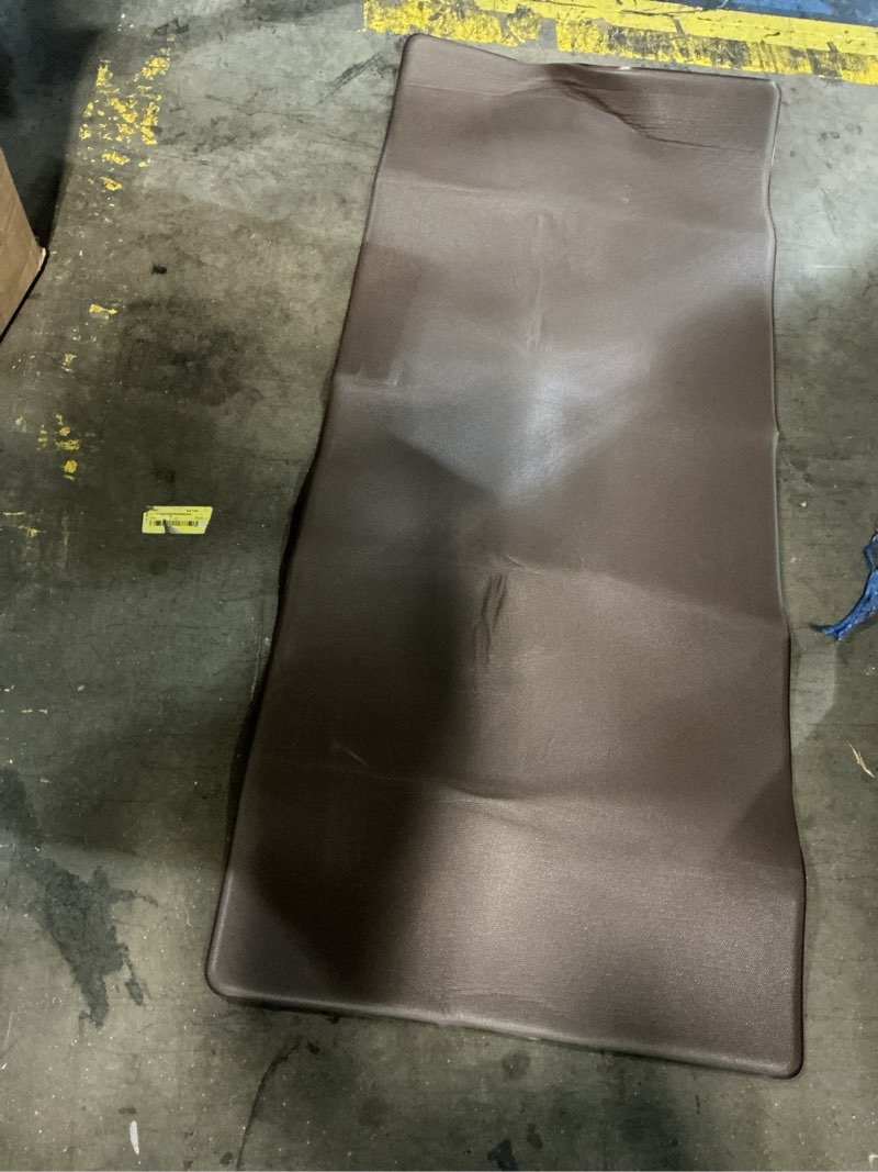 Condition photo showing As Is for gorilla grip comfortable cushioned kitchen mats for floor, 47x20, waterproof and stain resistant soft top, 3/4 inch thick ergonomic standing desk anti fatigue mat, foam supports ankles and feet, brown brown 47\\\\\\\" x 20\\\\\\\" x 3/4\\\\\\\"