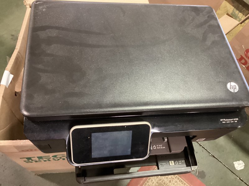 Condition photo showing As Is for HP Photosmart 6520 Up to 22 ppm Black Print Speed 4800 x 1200 dpi Color Print Quality USB / Wi-Fi InkJet MFC / All-In-One Color Printer