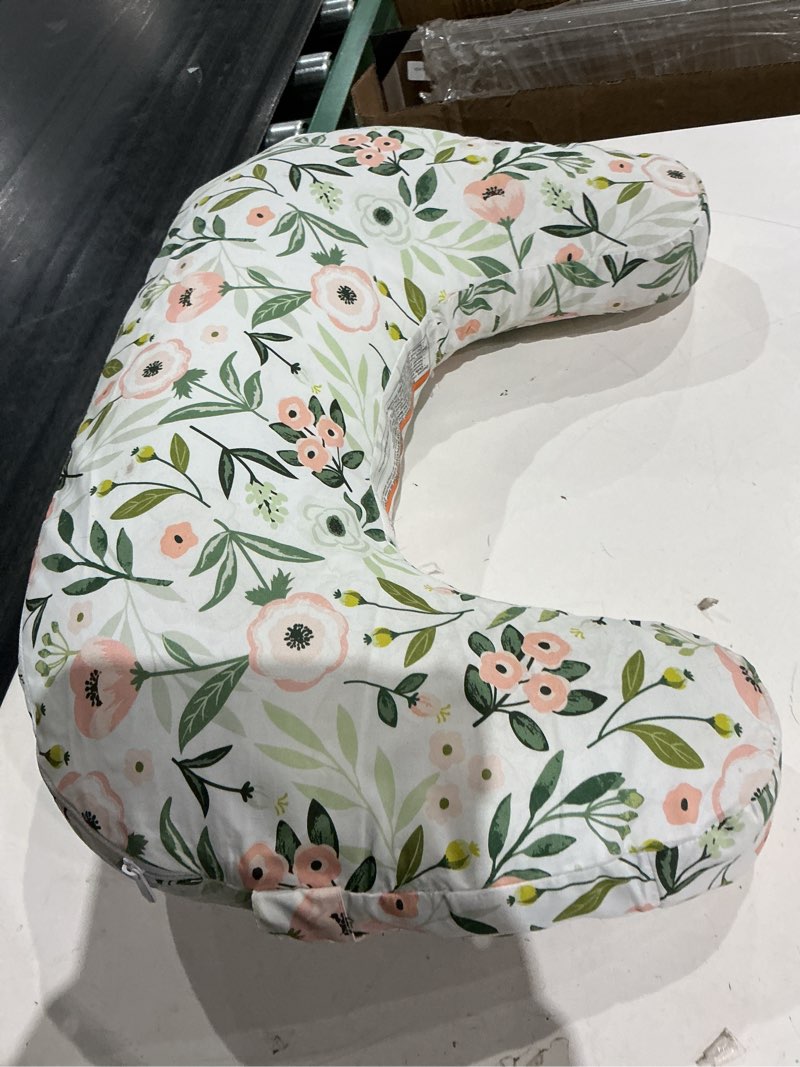 Condition photo showing Good Condition for boppy nursing pillow - pink garden flowers | babylist shop