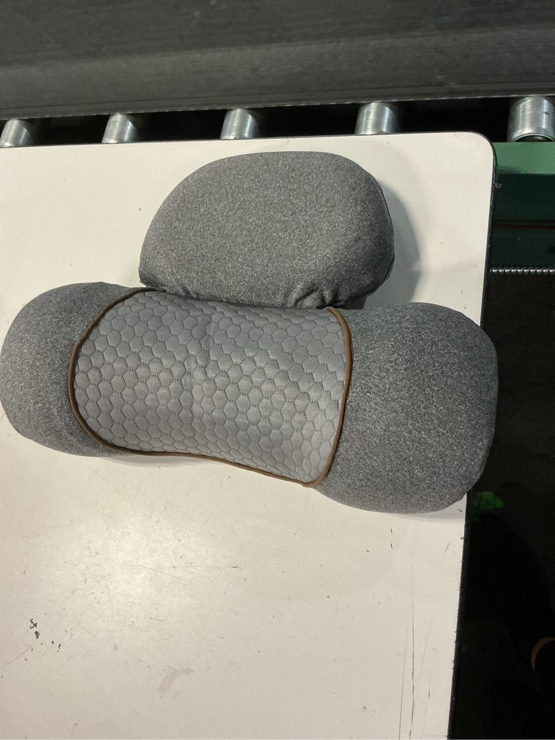 Condition photo showing Good Condition for 3-in-1 neck massage pillow—with heat, massage, and traction stretching,deep tissue massage relieves shoulder and neck muscle pain and stiffness,suitable for men and women, grey