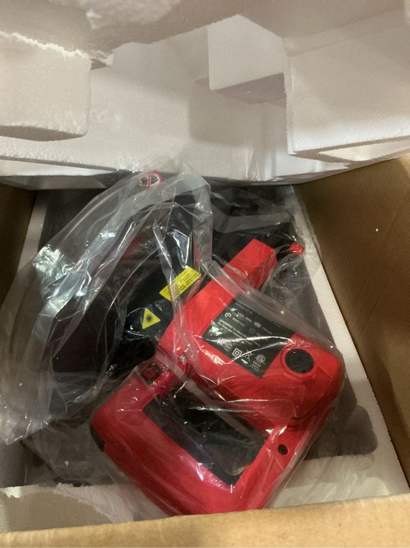 Condition photo showing New/Like New for miter saw 10”, chop saws for woodworking with 15-amp power motor, 40t tct blade, 0-45°mitre & bevel, compound miter saw for all skill levels wood work