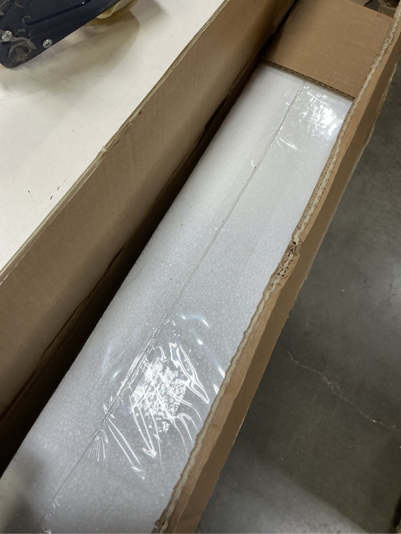 Condition photo showing Good Condition for SPIRICH 96-inch Extra Wide 30-inches Tall Dog Gate with Door Walk Through, Freestanding Wire Pet Gate for The House, Doorway, Stairs, Pet Puppy Safety Fence, Support Feet Included (White) White ?4 Panels with Door?96"W x 30"H