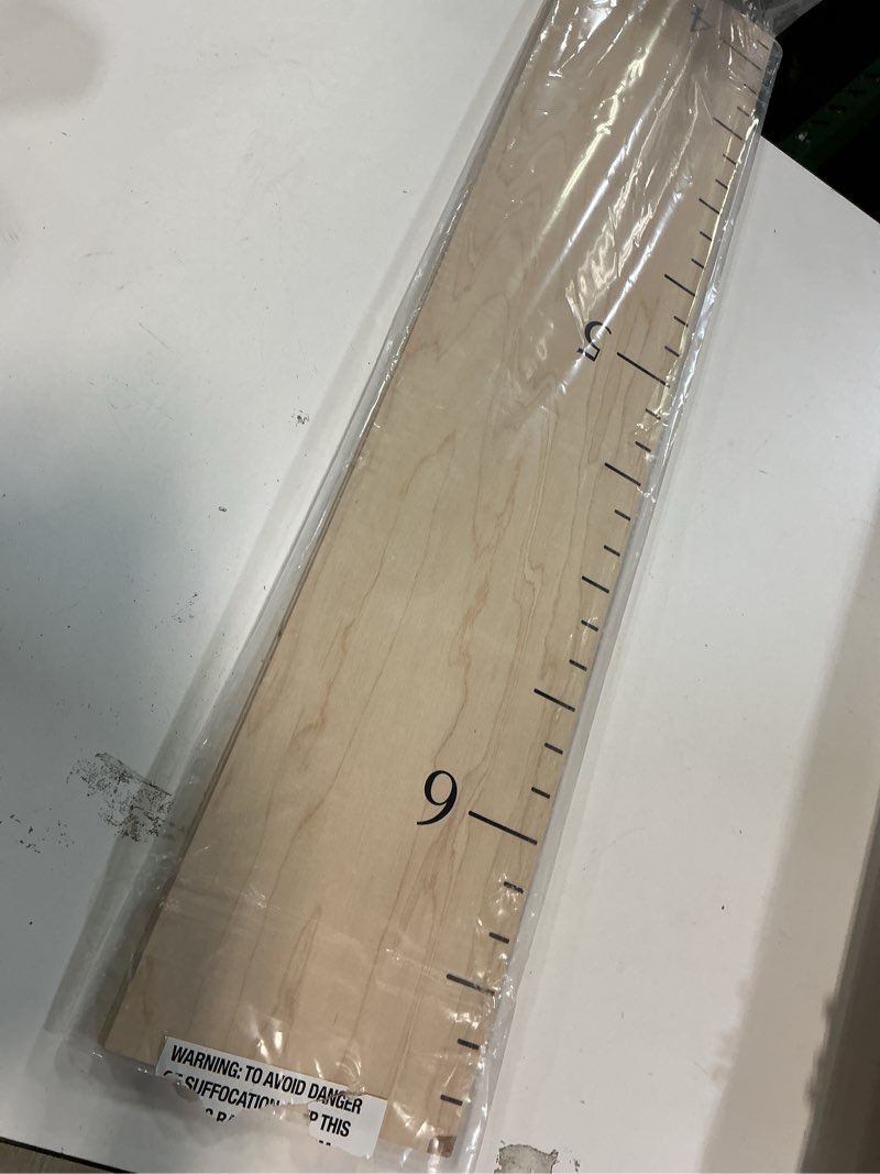 Condition photo showing Good Condition for HEADWATERS STUDIO Wood Growth Chart for Wall - Growth Chart Wood Growth Chart for Kids Wooden Ruler Growth Chart Child Height Wall Chart Grow Chart for Wall Kids Wall Ruler Height Chart-Modern Natural Simple Natural