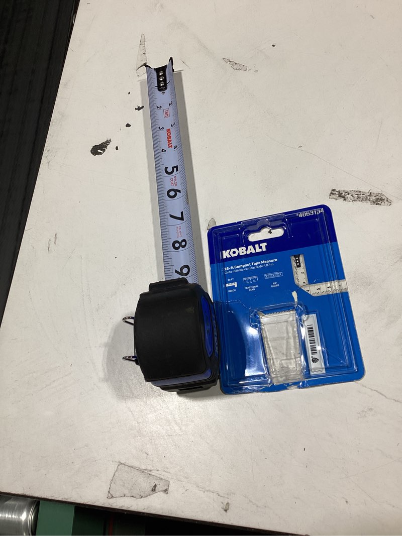Condition photo showing As Is for Kobalt Compact 16-ft Tape Measure