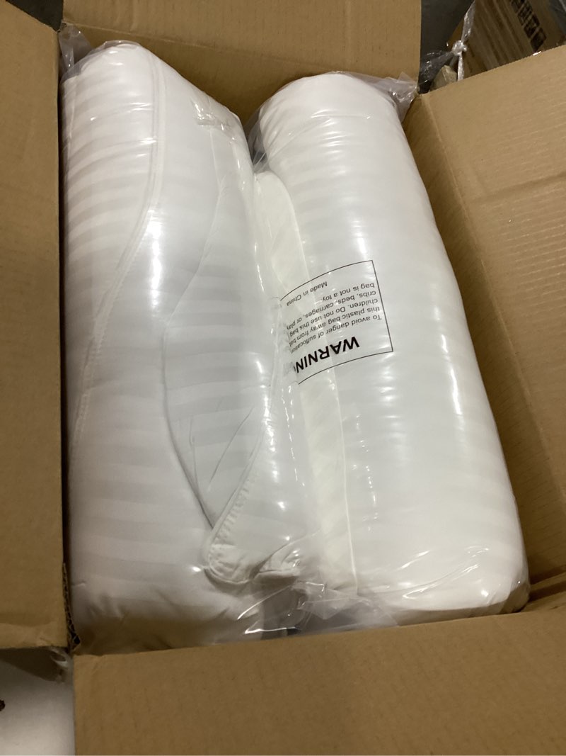 Condition photo showing Good Condition for Beckham Hotel Collection Bed Pillows Standard/Queen Size Set of 2 - Original Soft Down Alternative Pillow for Sleeping - Soft Support for Back, Stomach or Side Sleepers