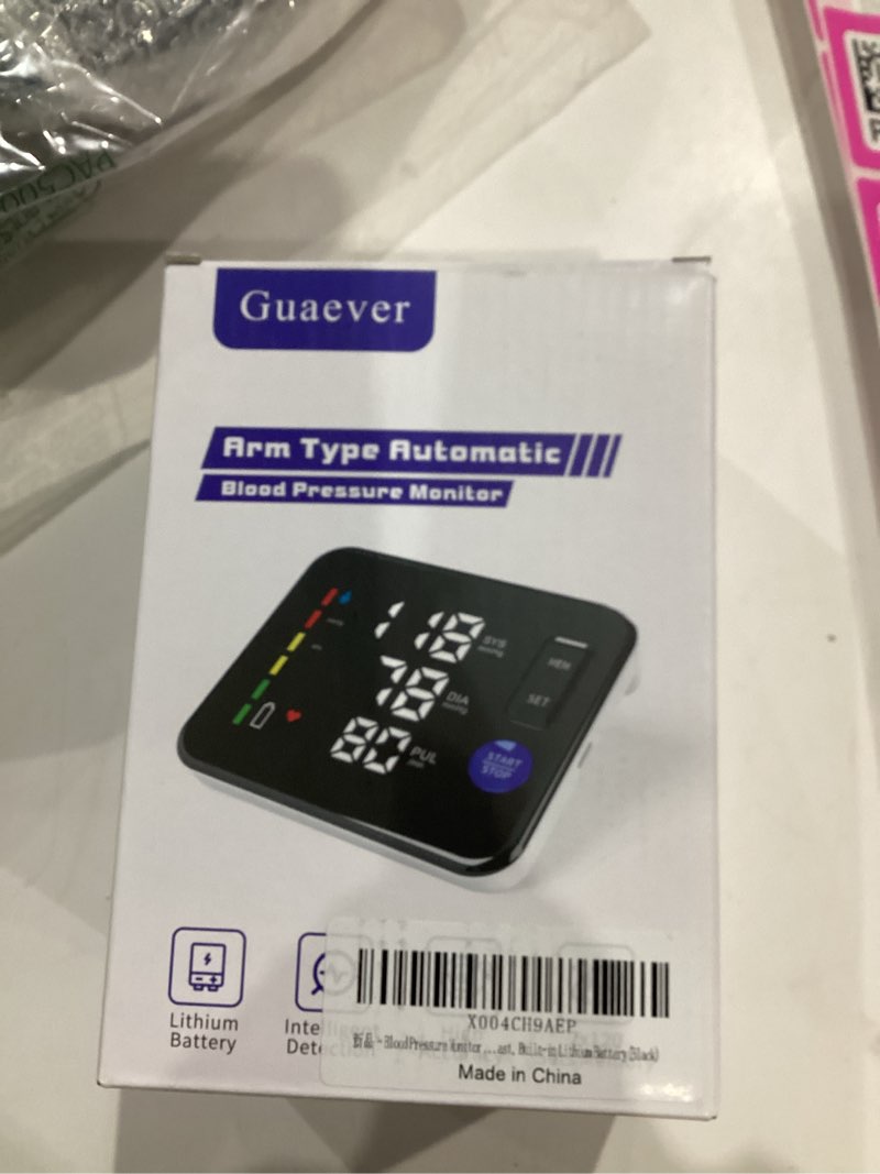 Condition photo showing Good Condition for Blood Pressure Monitor Rechargeable Upper Arm Blood Pressure Monitors for Home Use Large Screen Bp Machine with 8.7"-16.5" Bp Cuff, 2x120 Memory, Voice Broadcast Bp Monitor (Black)