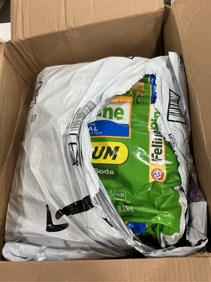 Condition photo showing Good Condition for feline pine platinum non-clumping cat litter, feline pine cat litter 18lb 18 lb