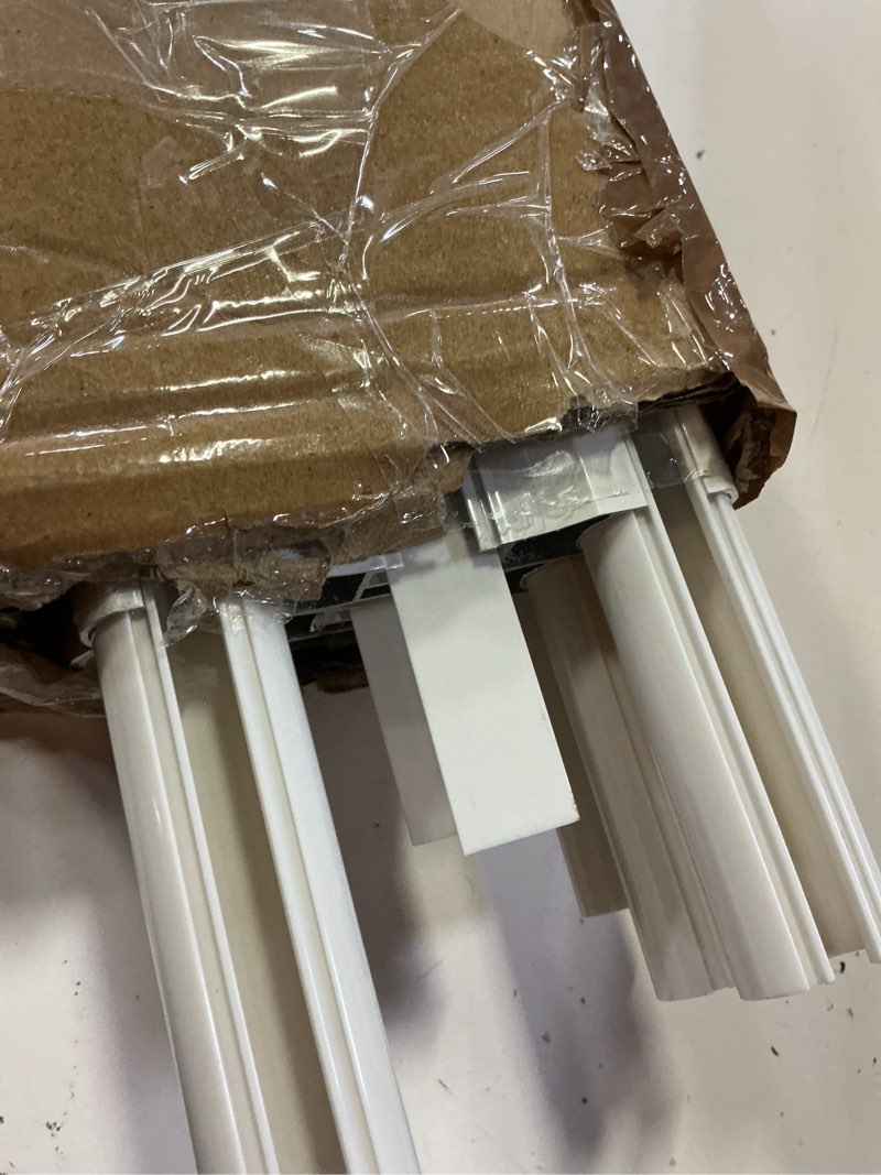 Condition photo showing Good Condition for double curtain track ceiling mount, silent aluminum track curtain rail, heavy-duty double row ceiling curtain tracks rod sliding rails for curtains, room divider for living room bedroom (12ft) 12ft(3.66m)