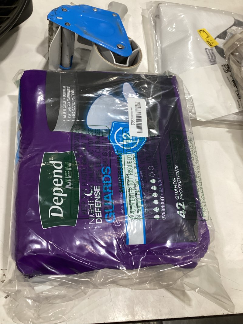 Condition photo showing Good Condition for depend guards incontinence pads for men, overnight absorbency, 42 count, packaging may vary new 42