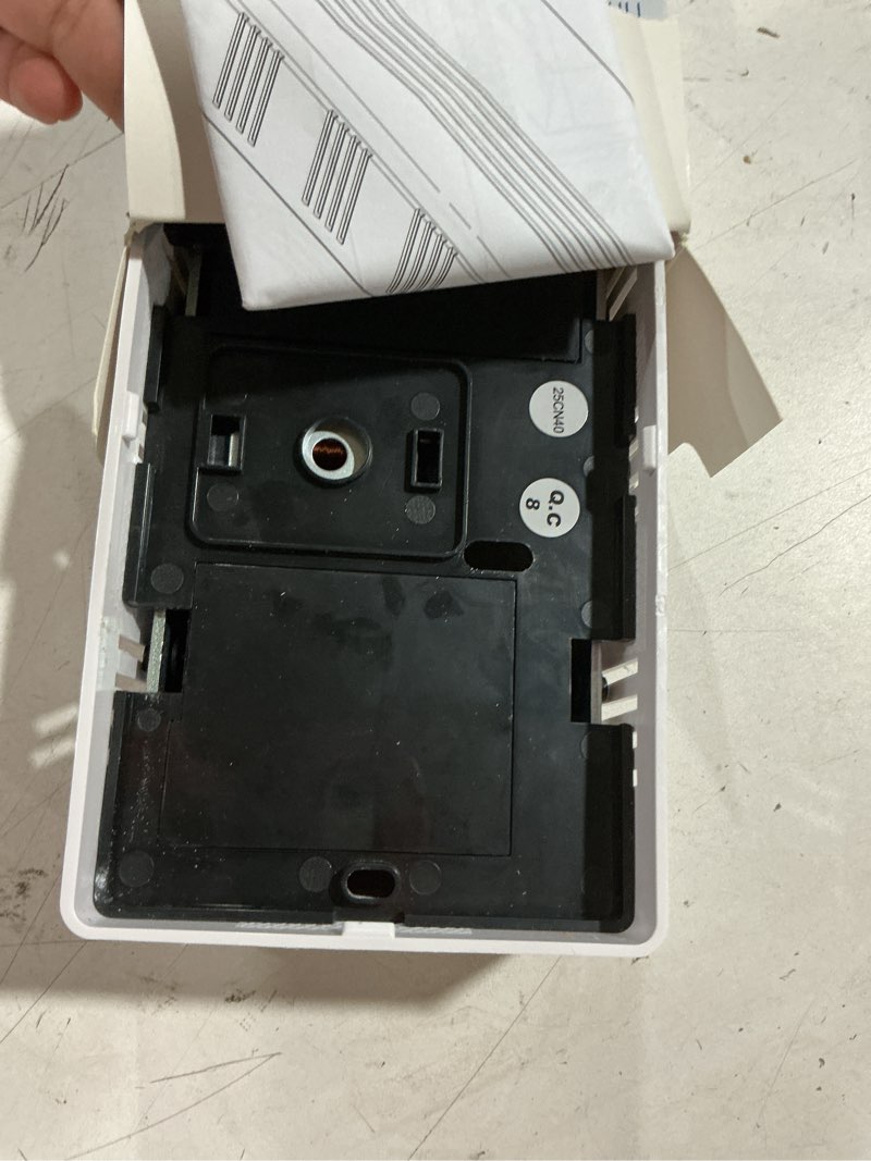 Condition photo showing As Is for utilitech utilitech white wired doorbell chime